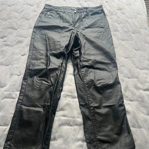 missguided faux leather pants